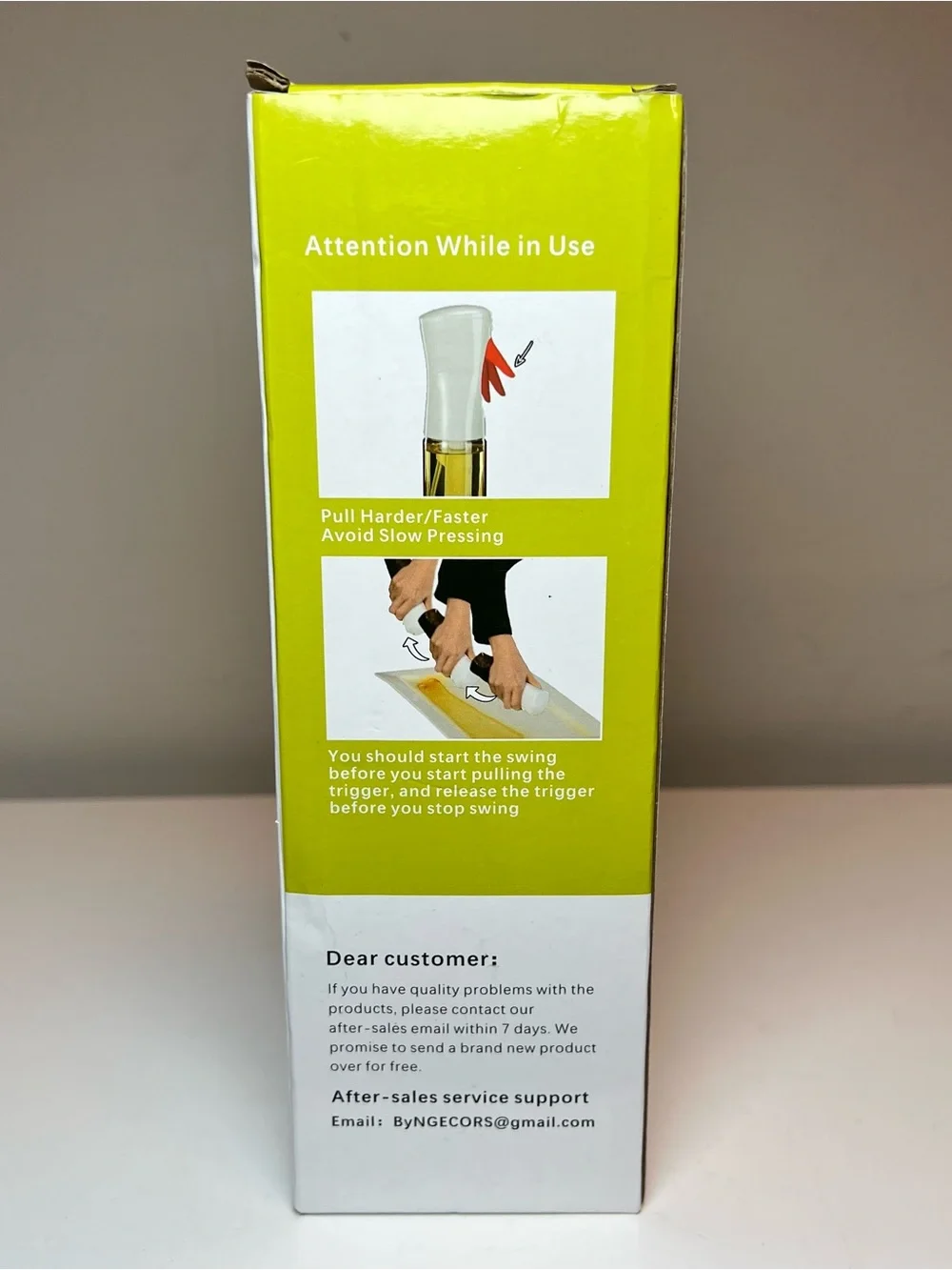 NGECORS Oil Sprayer for Cooking - White and Clear